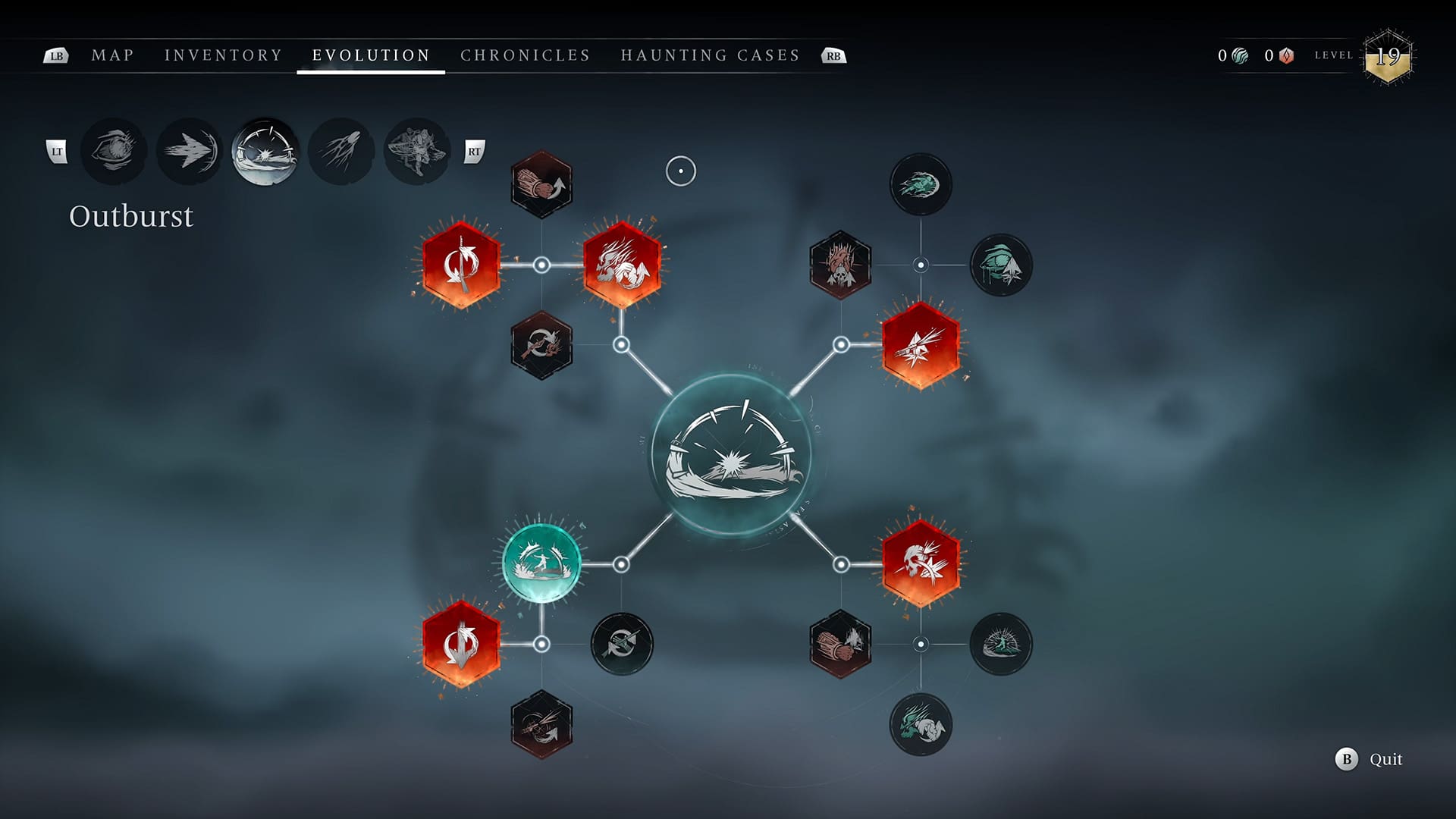 Banishers Ghosts of New Eden review screenshot 19 skill trees Unveil Leap Outburst Ensnare