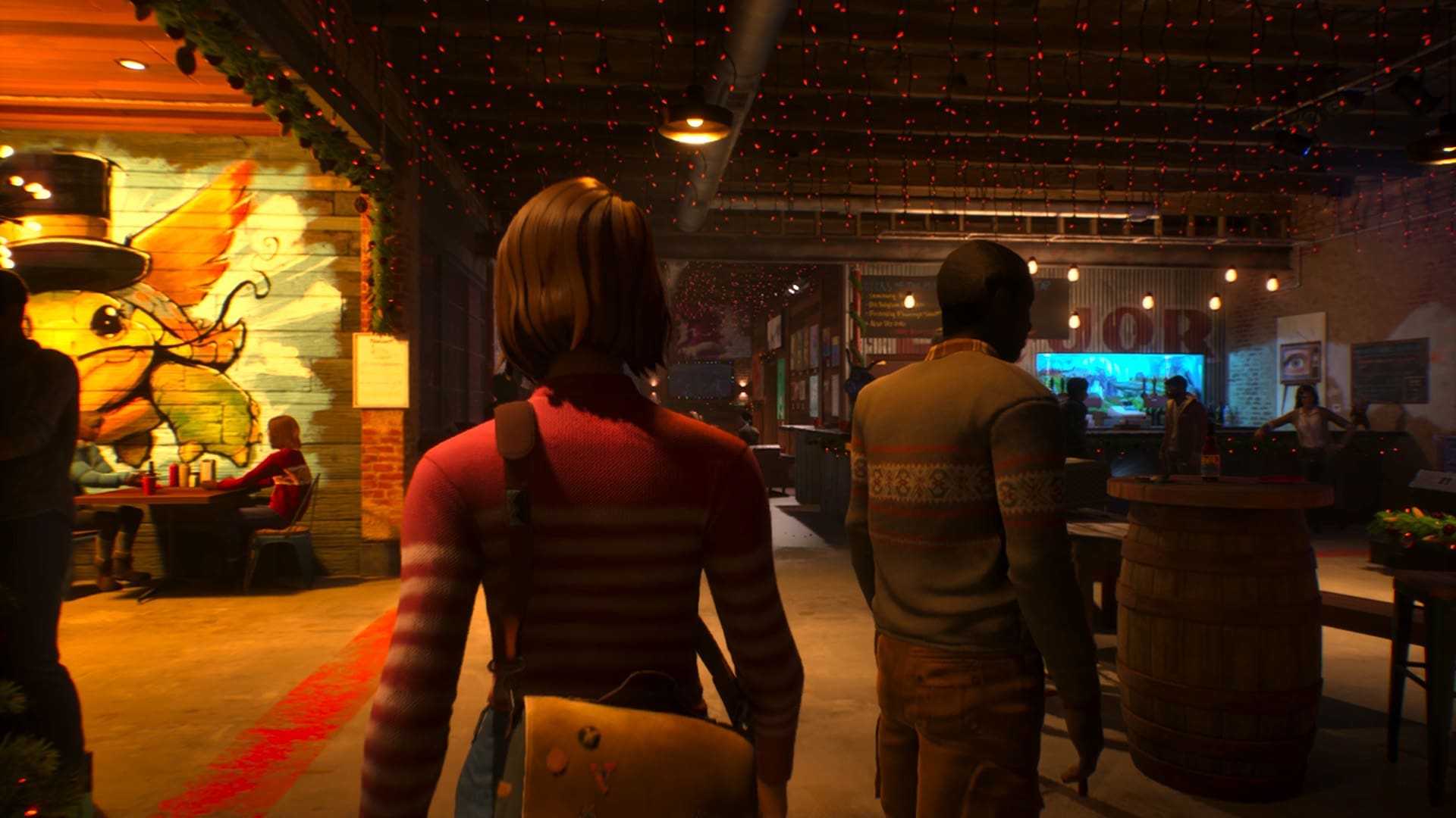 Life is Strange Double Exposure review screenshot 10 bar Snapping Turtle characters