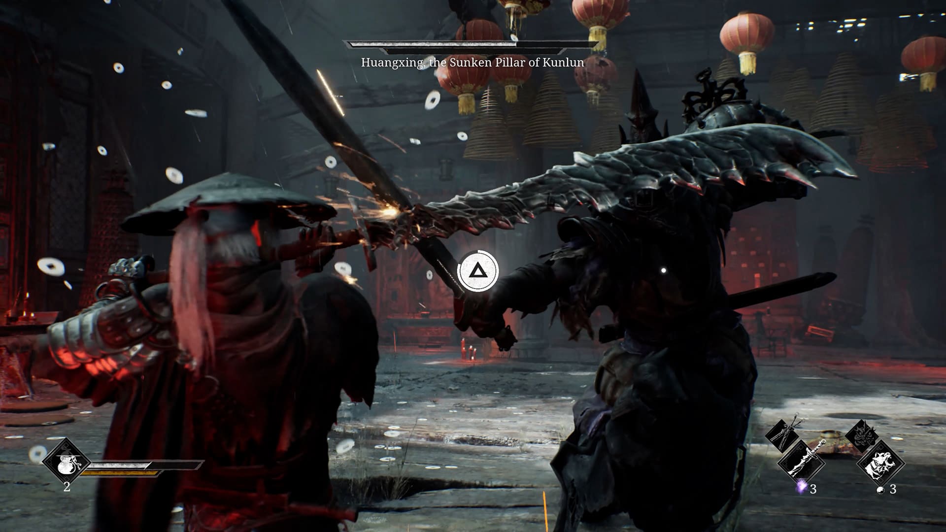 Phantom Blade Zero gamescom 2025 preview image 6 boss fight Huangxing the Sunken Pillar of Kunlun